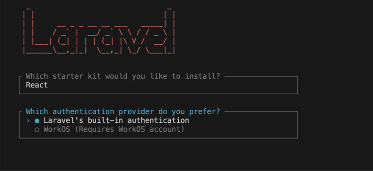 Getting started with Laravel 12 & the new React Starter Kit - LRDND